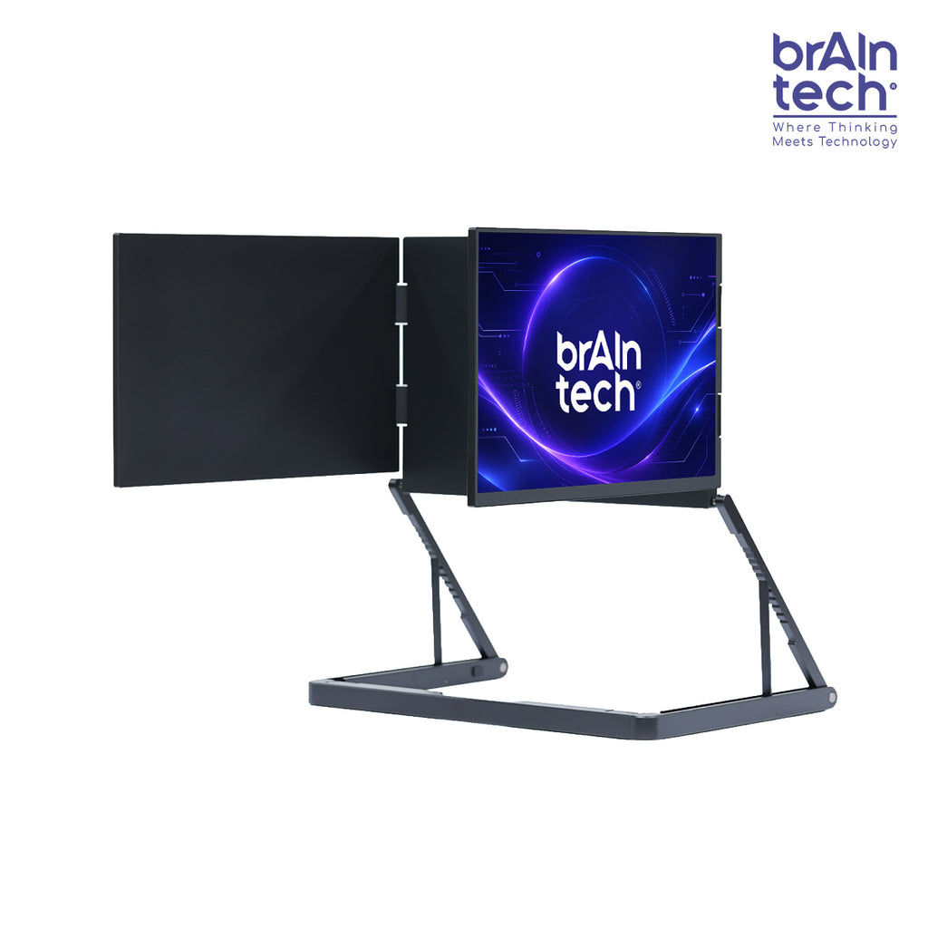 BrAIn tech Tri-Flold S588 -3 จอ พับได้ จอเสริมขนาด 16 นิ้ว