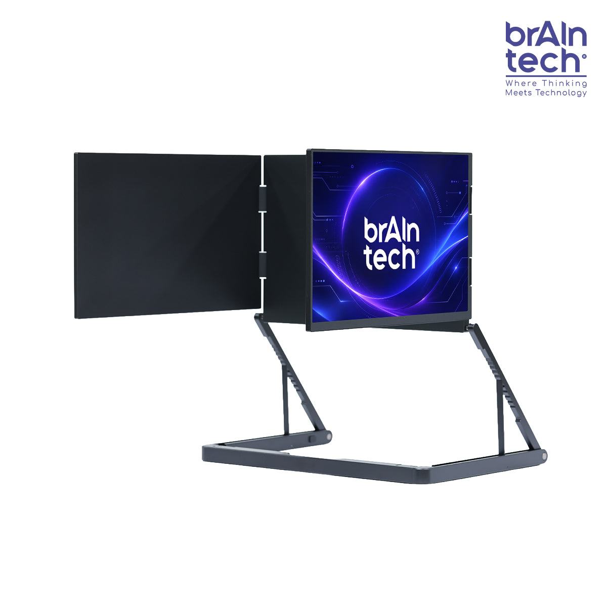 BrAIn tech Tri-Flold S588 -3 จอ พับได้ จอเสริมขนาด 16 นิ้ว